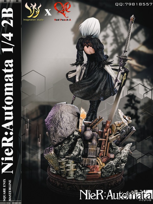 Imagination studio X Red Peach A NieR:Automata 2B Hot Sexy 1/4 Statue